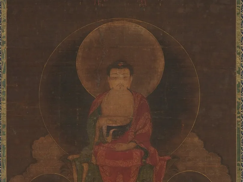 釈迦三尊像（メトロポリタン美術館）